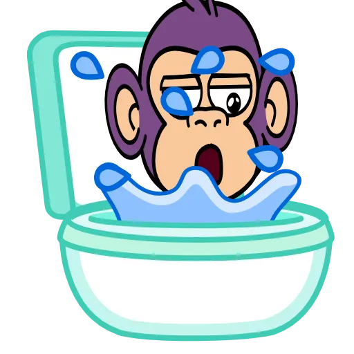 🚽 Эмодзи «🍸 Notmeme monkey» для Telegram