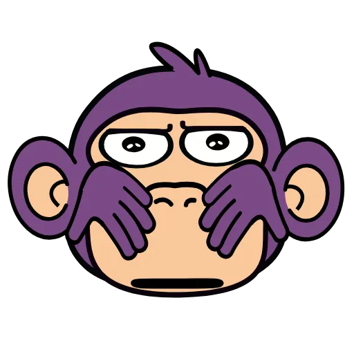 😱 Эмодзи «🍸 Notmeme monkey» для Telegram