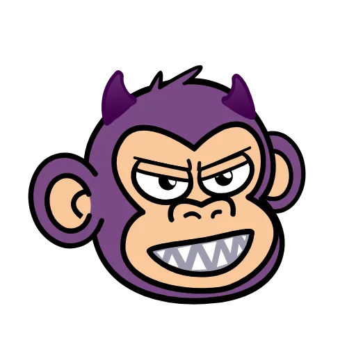 😈 Эмодзи «🍸 Notmeme monkey» для Telegram
