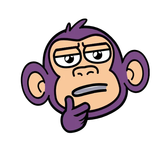 🤔 Эмодзи «🍸 Notmeme monkey» для Telegram