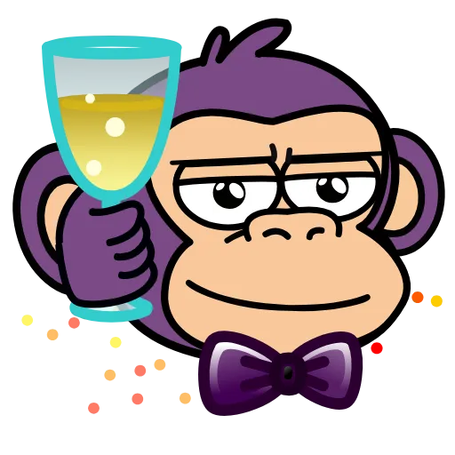 🍸 Эмодзи «🍸 Notmeme monkey» для Telegram