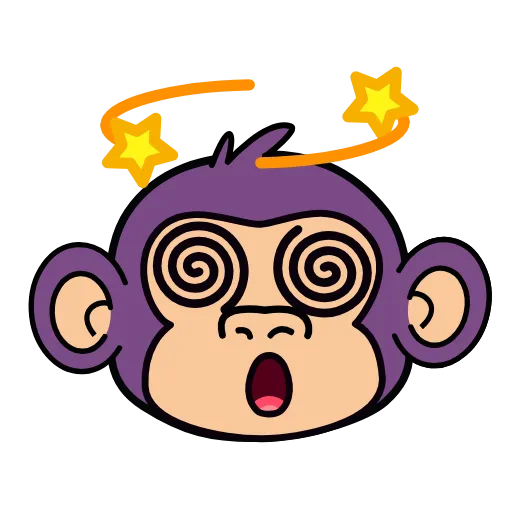 😵‍💫 Эмодзи «🍸 Notmeme monkey» для Telegram
