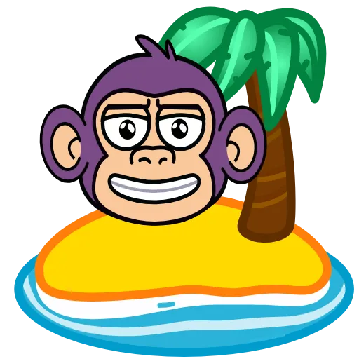 🏝️ Эмодзи «🍸 Notmeme monkey» для Telegram