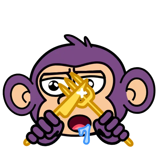 🍴 Эмодзи «🍸 Notmeme monkey» для Telegram