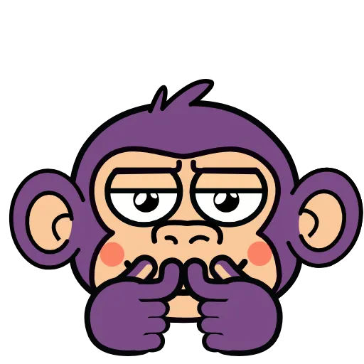😊 Эмодзи «🍸 Notmeme monkey» для Telegram