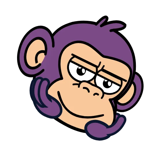 🙃 Эмодзи «🍸 Notmeme monkey» для Telegram