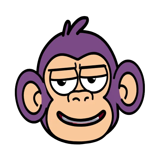 Эмодзи 🍸 Notmeme monkey для Telegram — скачать
