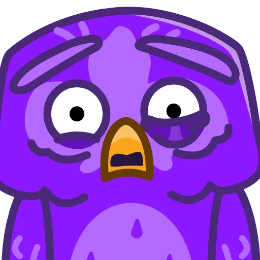 😧 Стикер «NOT Wise Owl» для Telegram