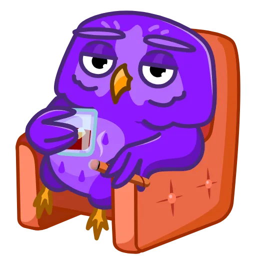 😎 Стикер «NOT Wise Owl» для Telegram