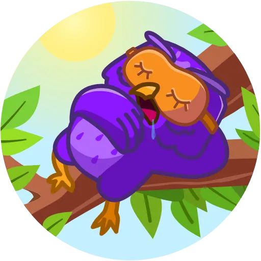 😴 Стикер «NOT Wise Owl» для Telegram