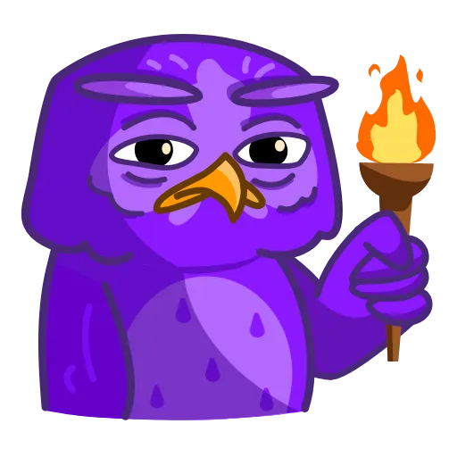 😡 Стикер «NOT Wise Owl» для Telegram