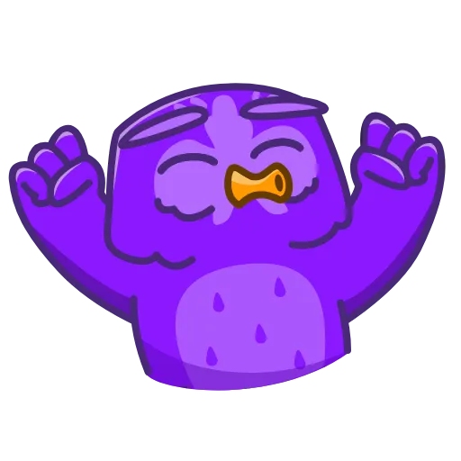 🥳 Стикер «NOT Wise Owl» для Telegram