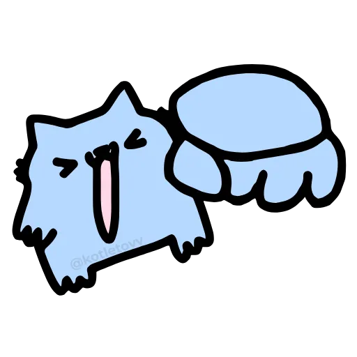 🫵 Эмодзи «NUB NUB CAT STICK» для Telegram