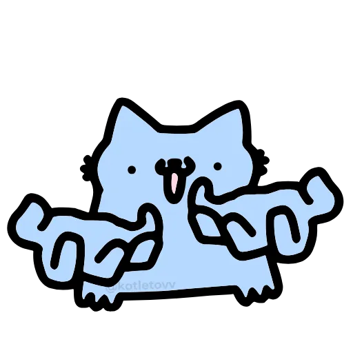 🤩 Эмодзи «NUB NUB CAT STICK» для Telegram