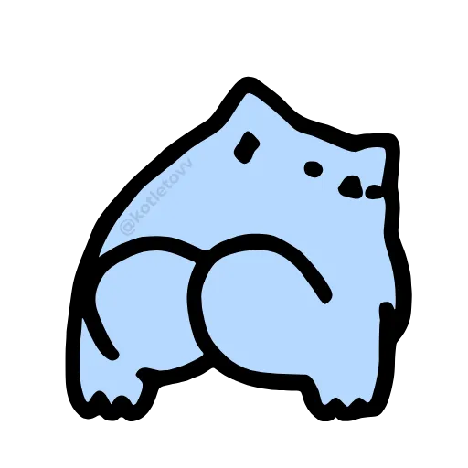 🍑 Эмодзи «NUB NUB CAT STICK» для Telegram