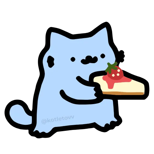 🍰 Эмодзи «NUB NUB CAT STICK» для Telegram