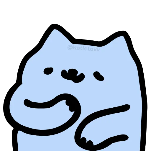 😌 Эмодзи «NUB NUB CAT STICK» для Telegram