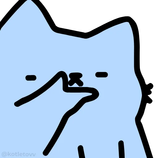 🧐 Эмодзи «NUB NUB CAT STICK» для Telegram
