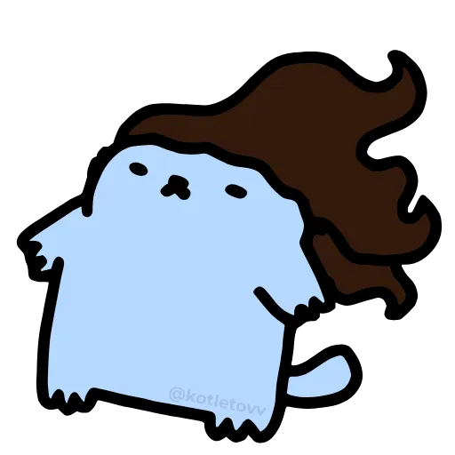 👩‍🦰 Эмодзи «NUB NUB CAT STICK» для Telegram
