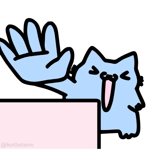 😆 Эмодзи «NUB NUB CAT STICK» для Telegram