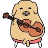 🎸 Эмодзи «Nudaeng dog» для Telegram