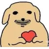 ❤️ Эмодзи «Nudaeng dog» для Telegram