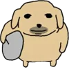 Стикерпак Nudaeng dog для Telegram