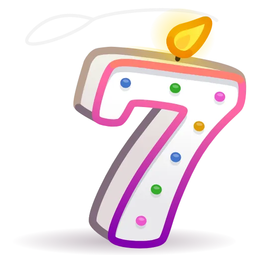7️⃣ Стикер «Numbers» для Telegram