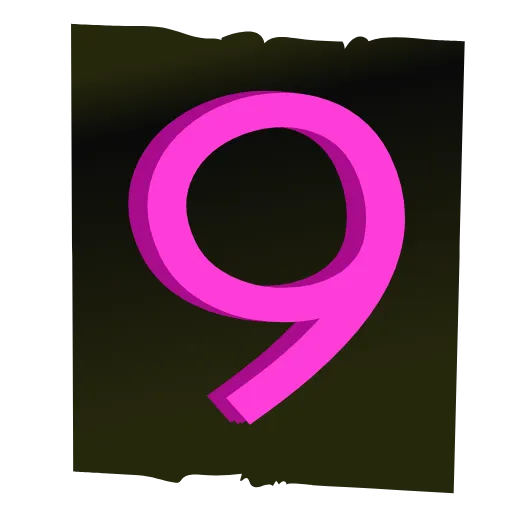 9️⃣ Стикер «Numbers» для Telegram