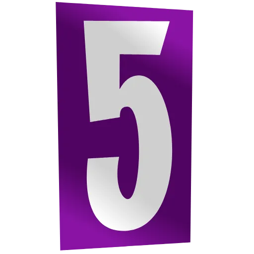5️⃣ Стикер «Numbers» для Telegram