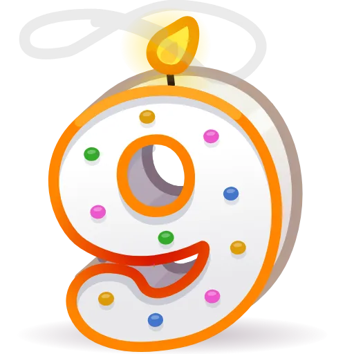 9️⃣ Стикер «Numbers» для Telegram
