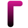 😁 Эмодзи «Темно-розовые буквы, градиент» для Telegram