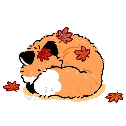🍁 Стикер «Numsiri fox» для Telegram