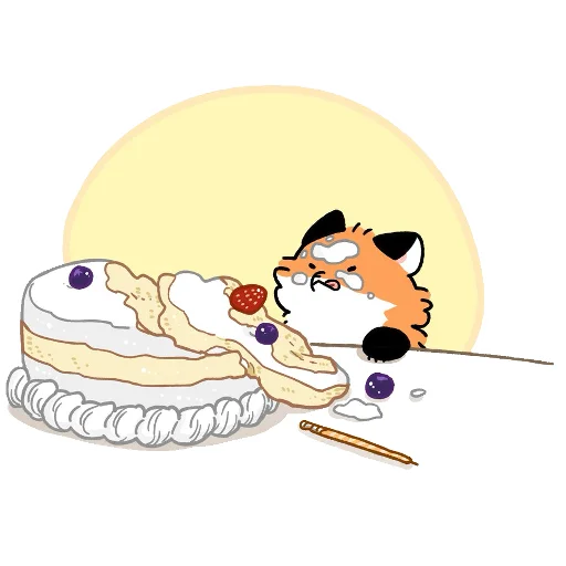 🎂 Стикер «Numsiri fox» для Telegram