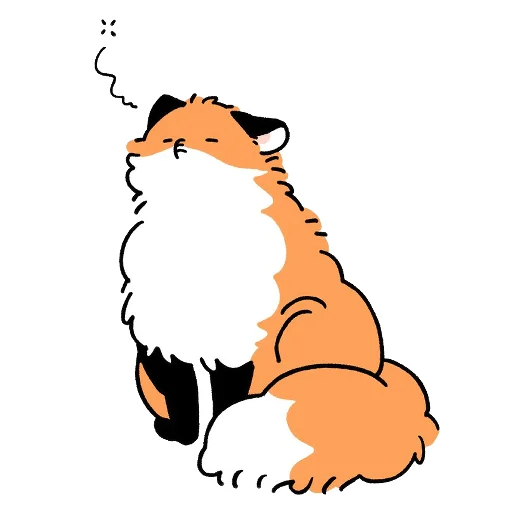 😮‍💨 Стикер «Numsiri fox» для Telegram