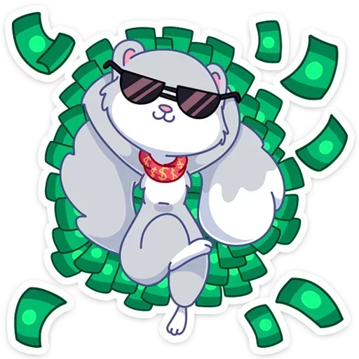 🤑 Стикер «Нура» для Telegram