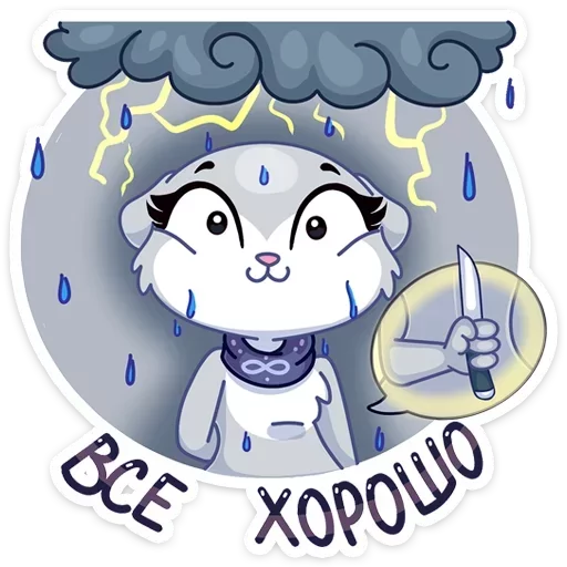 😰 Стикер «Нура» для Telegram