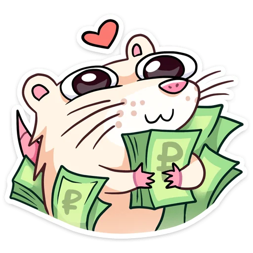 🤑 Стикер «с текстом» для Telegram