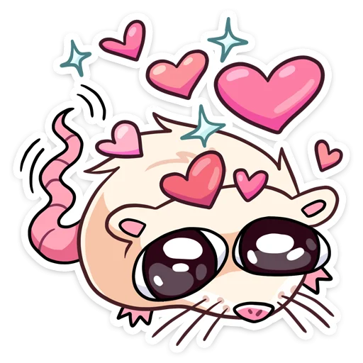 ❤ Стикер «с текстом» для Telegram