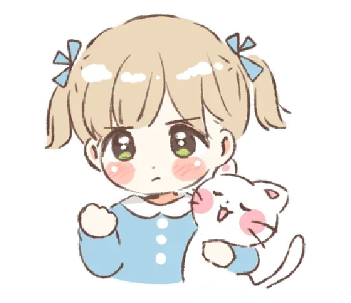 ☁️ Стикер «няша» для Telegram