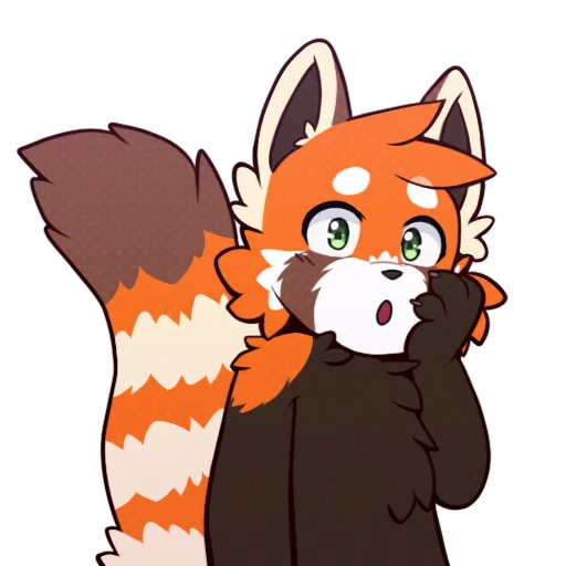 😮 Стикер «Red Panda -» для Telegram
