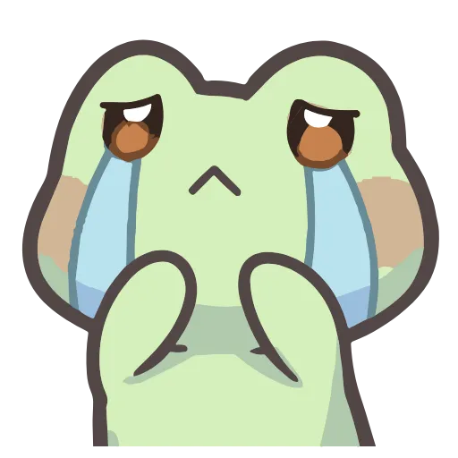 😭 Стикер «froggy stickers» для Telegram
