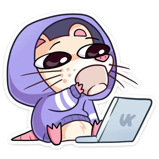 ☕️ Стикер «Снежная Нутри» для Telegram