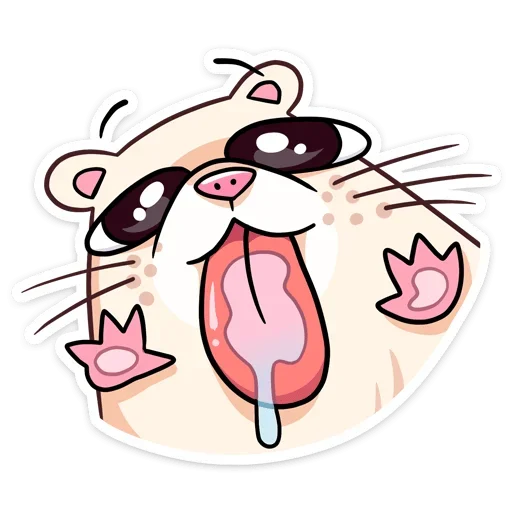 🤪 Стикер «Снежная Нутри» для Telegram