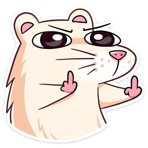 🖕 Стикер «Снежная Нутри» для Telegram