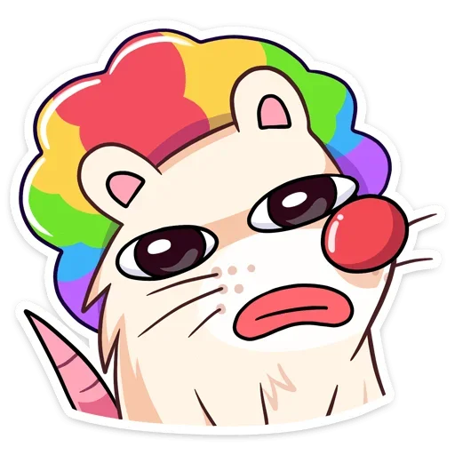 🤡 Стикер «Снежная Нутри» для Telegram