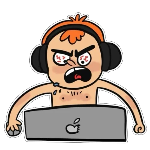 🤬 Стикер «Нытя» для Telegram
