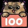 💯 Эмодзи «oba cat» для Telegram