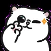 ✌️ Эмодзи «oba cat» для Telegram