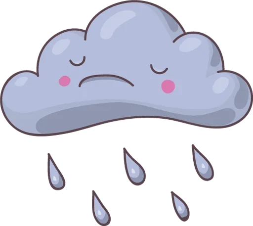 🌧 Стикер «Обед; Уютненько» для Telegram